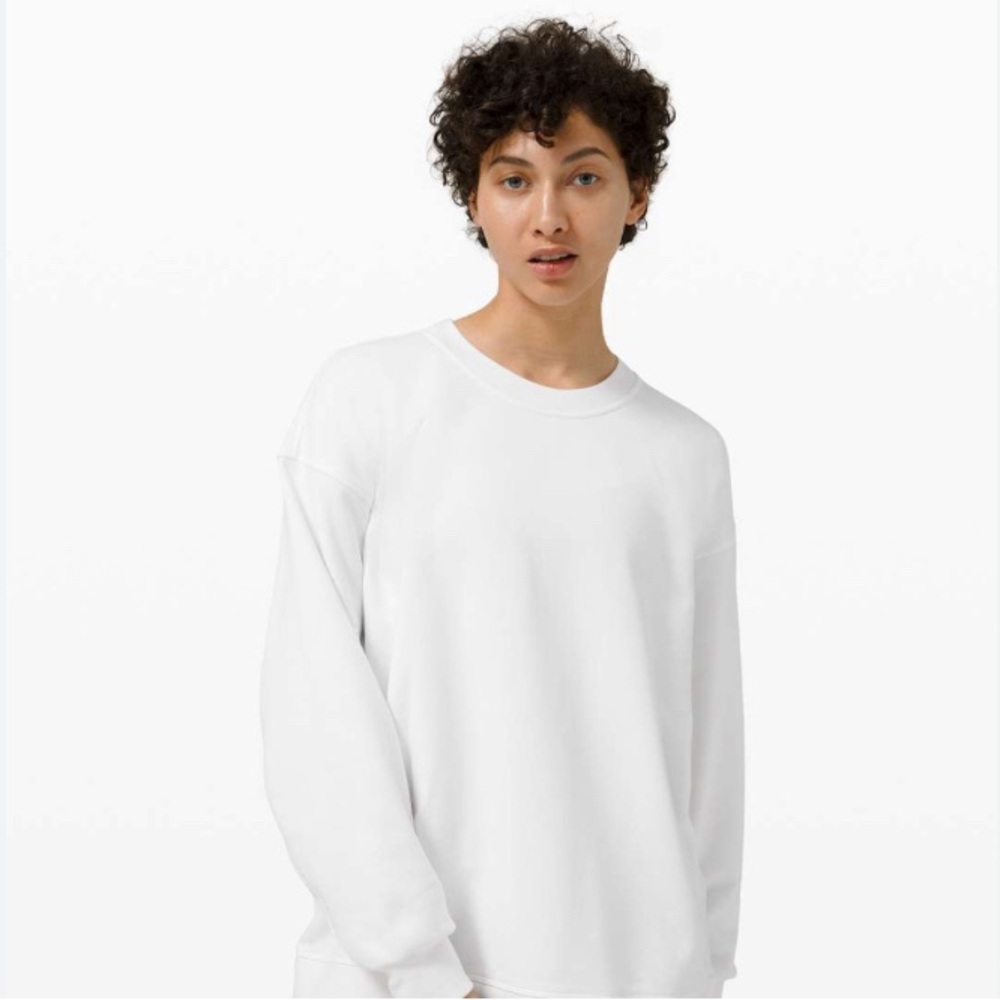 Lululemon Perfectly Oversized Crew in White